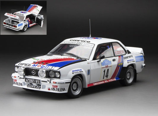 MODELLINO IN SCALA COMPATIBILE CON OPEL ASCONA 400 N.14 TARGA FLORIO 1981 BIASION-SIVIERO 1:18 SUNSTAR SS5394