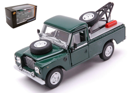 MODELLINO IN SCALA COMPATIBILE CON LAND ROVER SERIES 109 PICK UP TOW TRUCK GREEN 1:43 CARARAMA CA54041