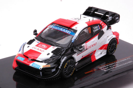 MODELLINO IN SCALA COMPATIBILE CON TOYOTA YARIS WRC N.17 RALLY SWEDEN 2023 OGIER-LANDAIS 1:43 IXO MODEL RAM897