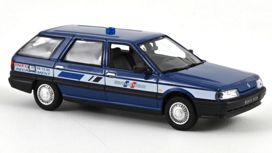 MODELLINO IN SCALA COMPATIBILE CON RENAULT 21 NEVADA 1992 GENDARMERIE INFO RECRUTEMENT 1:43 NOREV NV512139