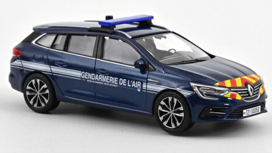 MODELLINO IN SCALA COMPATIBILE CON RENAULT MEGANE SPORT TOURER 2022 GENDARMERIE DE L'AIR 1:43 NOREV NV517693