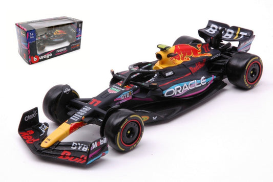 MODELLINO IN SCALA COMPATIBILE CON RED BULL RACING RB19 N.11 2nd MIAMI GP 2023 SERGIO PEREZ 1:43 BURAGO BU38082PM