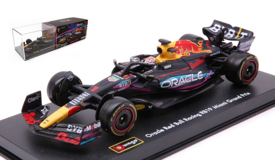 MODELLINO IN SCALA COMPATIBILE CON RED BULL RACING RB19 N.1 WINN.MIAMI GP 2023 M.VERSTAPPEN SIGNATURE 1:43 BURAGO BU38083VM