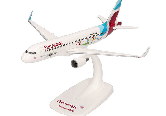 MODELLINO IN SCALA COMPATIBILE CON AIRBUS A320-200 EUROWINGS "SALZBURGER LAND" 1:200 HERPA HP614122