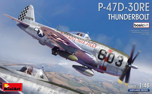 KIT DA MONTARE SCALA COMPATIBILE CON P-47D-30RE THUNDERBOLT BASIC KIT 1:48 MINIART MIN48023