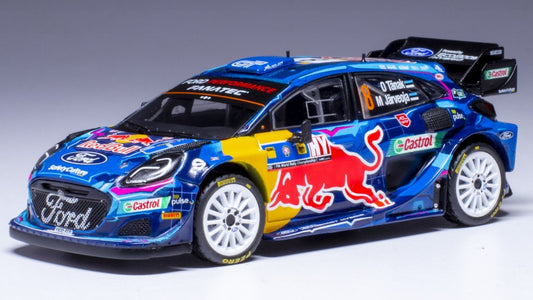 MODELLINO SCALA COMPATIBILE CON FORD PUMA WRC N.8 CHILE RALLY 2023 TANAK-JARVEOJA 1:43 IXO MODEL RAM906