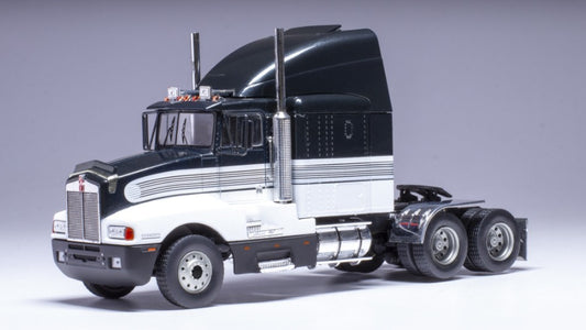 MODELLINO SCALA COMPATIBILE CON KENWORTH T600 A 1986 BLACK/WHITE 1:43 IXO MODEL TR183