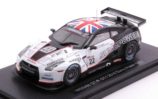 MODELLINO IN SCALA COMPATIBILE CON NISSAN GT-R GT1 N.22 2010 SUMO POWER GT 1:43 EBBRO EB44382