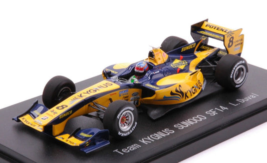 MODELLINO IN SCALA COMPATIBILE CON SUPER FORMULA N.8 TEAM KYGNUS SUNOCO SF14 L.DUVAL 1:43 EBBRO EB45118