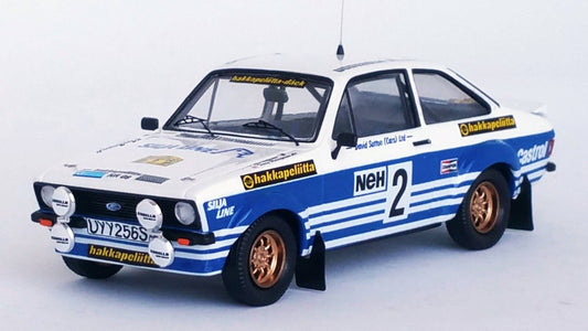 MODELLINO IN SCALA COMPATIBILE CON FORD ESCORT MKII 2nd SWEDISH RALLY 1982 VATANEN-HARRYMAN 1:43 TROFEU TFRRSE26