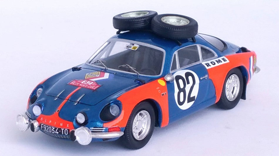 MODELLINO IN SCALA COMPATIBILE CON ALPINE A110 MONTE CARLO RALLY 1973 DE BONIS-PELOSSA 1:43 TROFEU TFRRFR70