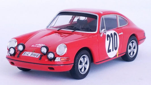 MODELLINO IN SCALA COMPATIBILE CON PORSCHE 911 T 1st MONTE CARLO RALLY 1968 ELFORD-STONE 1:43 TROFEU TFDSN173