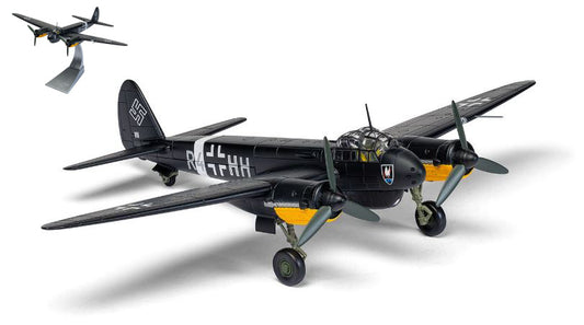 MODELLINO IN SCALA COMPATIBILE CON JUNKERS JU-88C-6 NIGHTFIGHTER R4 HH GERHARD BOHME 1:72 CORGI AA36714