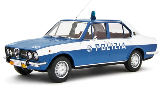 MODELLINO SCALA COMPATIBILE CON ALFA ALFETTA 1.8 1972 POLIZIA 1:18 LAUDO RACING LM178A-PO