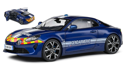 MODELLINO IN SCALA COMPATIBILE CON ALPINE A110 GENDARMERIE 2023 BLUE 1:18 SOLIDO SL1801628