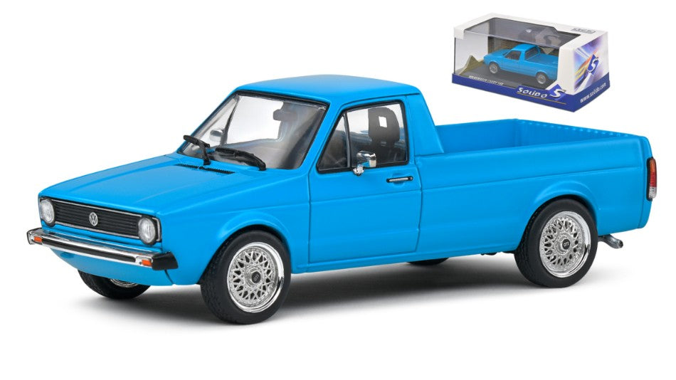 MODELLINO SCALA COMPATIBILE CON VOLKSWAGEN CADDY 1990 MIAMI BLUE 1:43 SOLIDO SL4312302