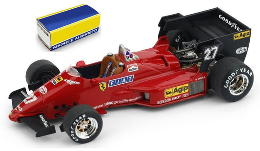 MODELLINO IN SCALA COMPATIBILE CON FERRARI 126 C 4 M.ALBORETO 1984 N.27 WINNER BELGIUM GP 1:43 BRUMM BM0142