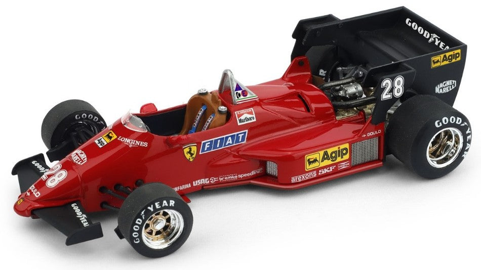 MODELLINO IN SCALA COMPATIBILE CON FERRARI 126 C 4 R.ARNOUX 1984 N.28 2nd S.MARINO GP 1:43 BRUMM BM0143