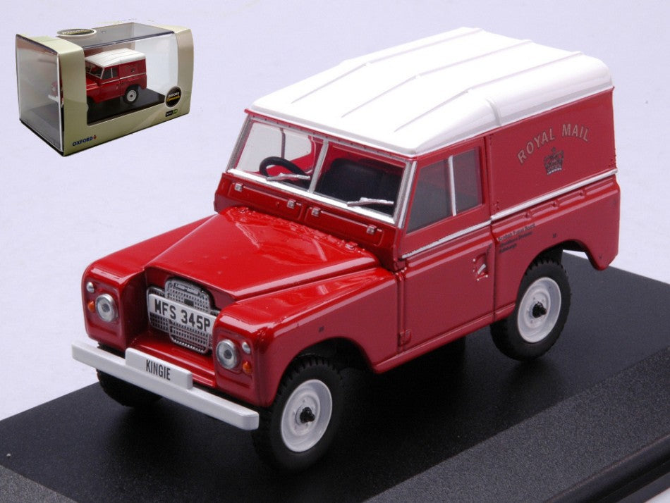 MODELLINO IN SCALA COMPATIBILE CON LAND ROVER SERIES III SWB POSTBUS ROYAL MAIL 1:43 OXFORD OXF43LR3S008