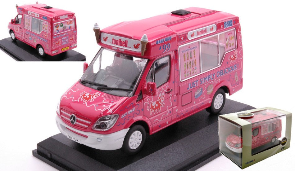 MODELLINO IN SCALA COMPATIBILE CON MERCEDES WHITBY MONDIAL ICE CREAM 1:43 OXFORD OXF43WM009