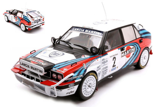 MODELLINO IN SCALA COMPATIBILE CON LANCIA DELTA INTEGRALE 16V N2 SAFARI RALLY 1990 BIASION/SIVIERO 1:18 IXO MODEL 18RMC139A