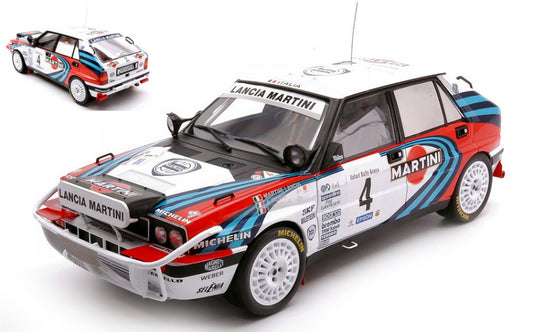 MODELLINO IN SCALA COMPATIBILE CON LANCIA DELTA INTEGRALE 16V N.4 SAFARI RALLY 1990 FIORIO/PIROLLO 1:18 IXO MODEL 18RMC139B