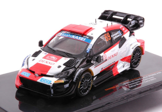 MODELLINO IN SCALA COMPATIBILE CON TOYOTA YARIS WRC N.69 RALLY MONTE CARLO 2023 ROVANPERA-HALTTUNEN 1:43 IXO MODEL RAM898