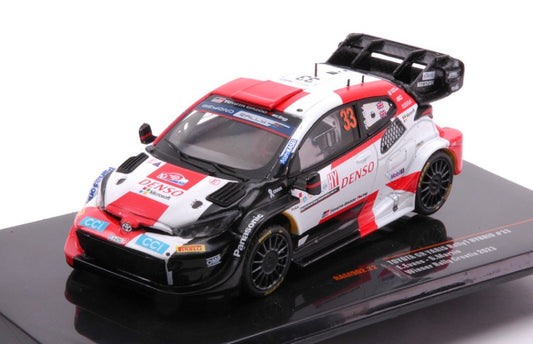 MODELLINO IN SCALA COMPATIBILE CON TOYOTA YARIS WRC N.33 RALLY CROATIA 2023 EVANS-MARTIN 1:43 IXO MODEL RAM902