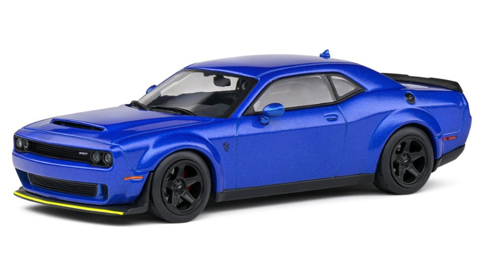 MODELLINO SCALA COMPATIBILE CON DODGE CHALLENGER SRT COUPE 2018 BLUE 1:43 SOLIDO SL4310305