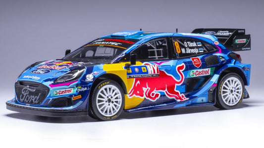 MODELLINO SCALA COMPATIBILE CON FORD PUMA WRC N.8 CENTRAL EUROP.RALLY 2023 TANAK-JARVEOJA 1:18 IXO MODEL 18RMC187