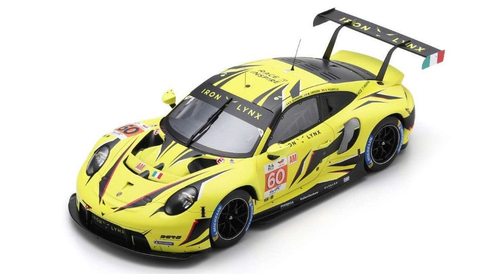 MODELLINO IN SCALA COMPATIBILE CON PORSCHE 911 RSR N.60 24 H LE MANS 2023 SCHIAVONI-CRESSONI-PICARIELLO SPARK MODEL 18S930