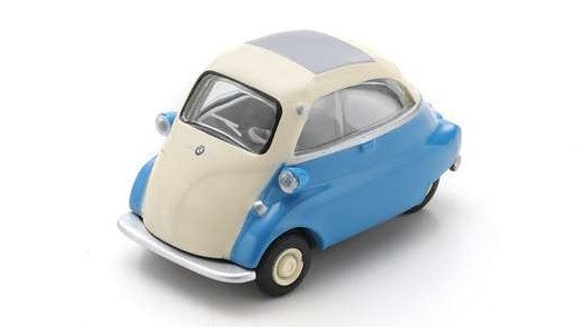 MODELLINO IN SCALA COMPATIBILE CON BMW ISETTA LIGHT BLUE/WHITE 1:64 SCHUCO SH452038400