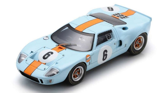 MODELLINO IN SCALA COMPATIBILE CON FORD GT40 N.8 2md WATKINS GLEN 1968 P.HAWKINS-D.HOBBS 1:43 SPARK MODEL US254