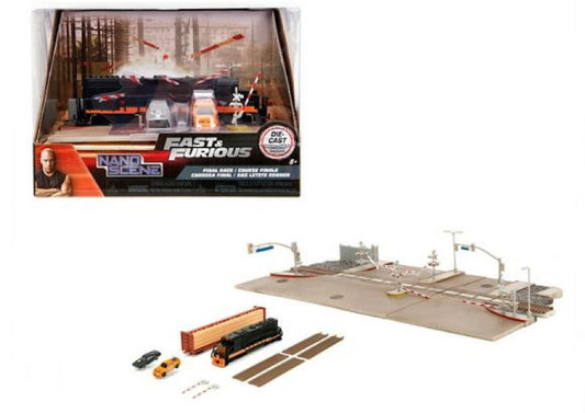 MODELLINO IN SCALA COMPATIBILE CON NANO TRAIN DIORAMA FAST & FURIOUS (CARS cm 4) JADA TOYS JADA253203094