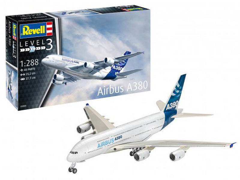 KIT DA MONTARE SCALA COMPATIBILE CON AIRBUS A380 KIT 1:288 REVELL RV03808