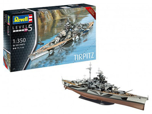 KIT DA MONTARE SCALA COMPATIBILE CON BATTLESHIP TIRPITZ KIT 1:350 REVELL RV05096