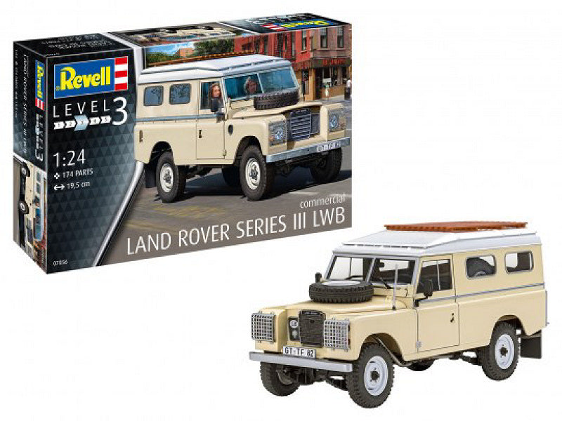 KIT DA MONTARE SCALA COMPATIBILE CON LAND ROVER SERIES III LWB COMMERCIAL KIT 1:24 REVELL RV07056