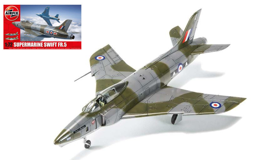 KIT DA MONTARE SCALA COMPATIBILE CON SUPERMARINE SWIFT F.R.Mk5 KIT 1:72 AIRFIX A04003