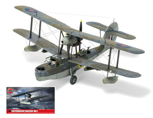 KIT DA MONTARE SCALA COMPATIBILE CON SUPERMARINE WALRUS MkI KIT 1:48 AIRFIX A09183