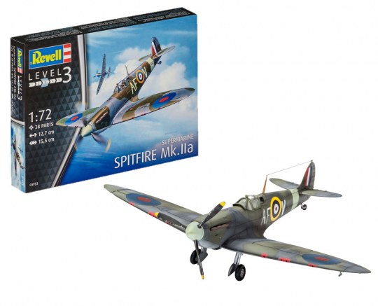 KIT DA MONTARE COMPATIBILE CON SPITFIRE MK IIA KIT 1:72 REVELL RV03953