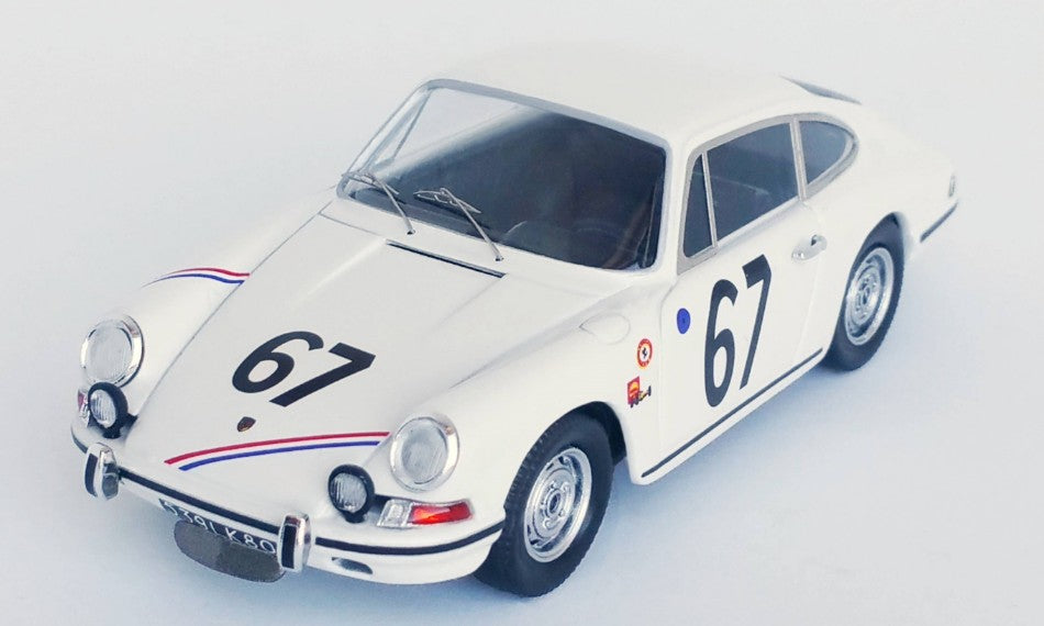 MODELLINO IN SCALA COMPATIBILE CON PORSCHE 911 S N.67 24H LE MANS 1967 BOUTIN-SANSON 1:43 TROFEU TFDSN180