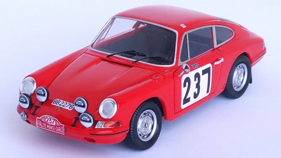 MODELLINO IN SCALA COMPATIBILE CON PORSCHE 911 T RALLY MONTE CARLO 1968 ANDERSSON-SVEDBERG 1:43 TROFEU TFDSN182