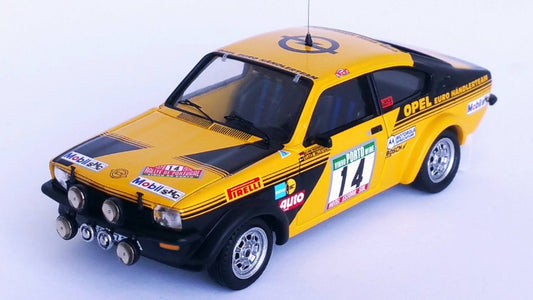 MODELLINO IN SCALA COMPATIBILE CON OPEL KADETT GTE 5th RALLY OF PORTUGAL 1978 WARMBOLD-BILLSTAM 1:43 TROFEU TFDSN181