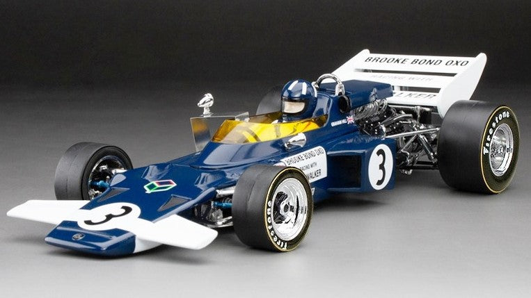 MODELLINO IN SCALA COMPATIBILE CON LOTUS 72 N.3 INTERNATIONAL GOLD CUP 1970 G.HILL 1:18 QUARTZO QZ18279