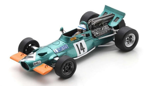 MODELLINO IN SCALA Spark Model COMPATIBILE CON BRM P139 N.14 BRITISH GP 1969 JOHN SURTEES 1:43 MODEL SCALE S2343 241217