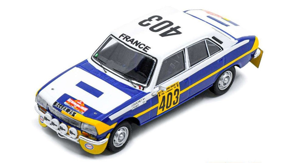 MODELLINO IN SCALA COMPATIBILE CON PEUGEOT 504 N.403 WINNER CODASUR RALLYE 1979 J.GUICHET-J.TODT 1:43 SPARK MODEL S5632