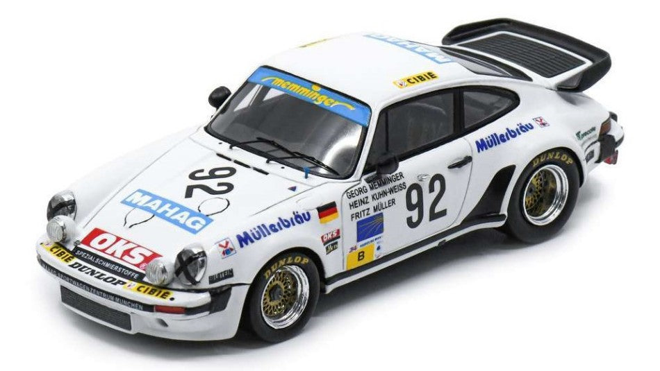 MODELLINO IN SCALA COMPATIBILE CON PORSCHE 930 N.92 13th LM 1983 MEMMINGER-MULLER-KUHN WEISS 1:43 SPARK MODEL S9853