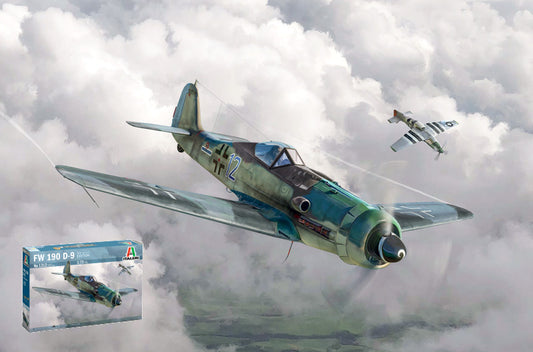 KIT DA MONTARE SCALA COMPATIBILE CON FW 190 D-9 KIT 1:72 ITALERI IT1312 MODEL