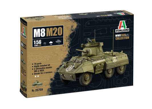 KIT DA MONTARE COMPATIBILE CON M8/M20 GREYHOUND KIT 1:56 ITALERI IT25759