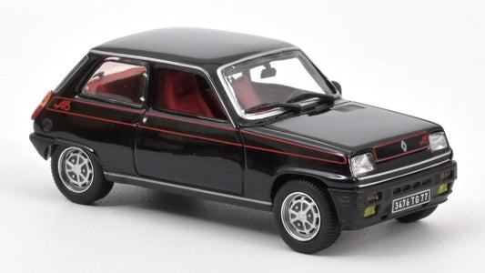 MODELLINO SCALA COMPATIBILE CON RENAULT 5 ALPINE 1977 BLACK 1:43 REPROD.2024 NOREV NV510532R